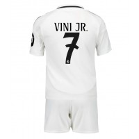Camiseta Real Madrid Vinicius Junior #7 Primera Equipación Replica 2024-25 para niños mangas cortas (+ Pantalones cortos)